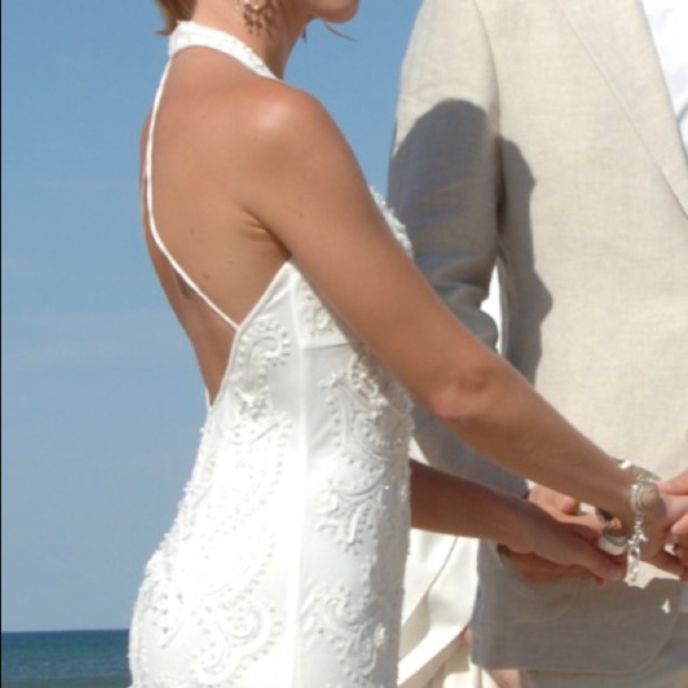 Sue Wong Embellished Ivory Gown - Picture 3 of 6